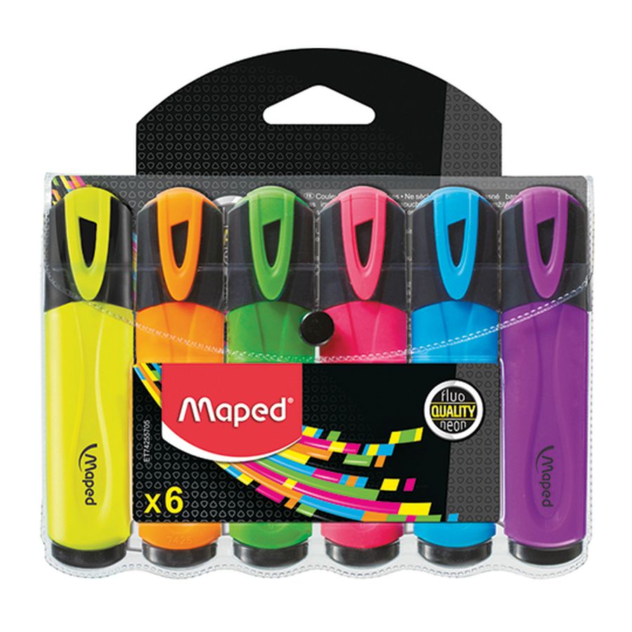 ROTULADOR FLUORESCENTE MAPED PACK 6 UDS - Imagen 2