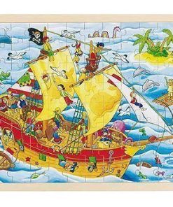 PUZZLE MADERA 96 PZAS PIRATAS GOKI 57831