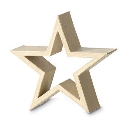 ESTRELLA MARCO CARTON MACHE EFCO 30X30X8 CM - Imagen 2