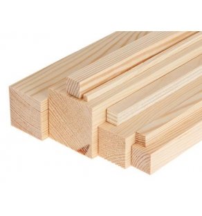 LISTON MADERA 12X12 MM 1 M