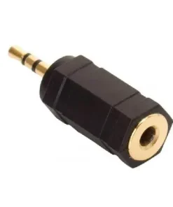 Conector Unión Plug 2.5mm Macho a Plug 3.5mm Hembra