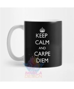 Taza Carpe Diem Vive El Día Keep Calm Cerámica Mod2