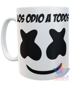 Taza Marshmello Los Odio A Todos En Serio Cerámica