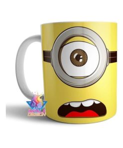 Taza De Cerámica Minions Stuart Ciclope Ojo Cara