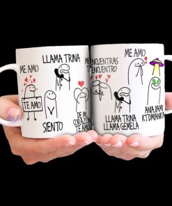 Taza Cerámica Meme Flork Te Amo Llama Trina Mafe Walker