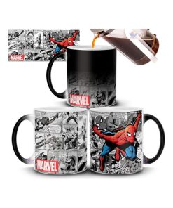 Taza Mágica Del Hombre Araña Spider Man Cerámica Superhéroe