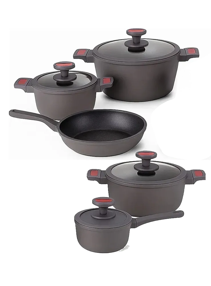 Batería de Cocina Marmolizada Antiadherente 9 Piezas - Imagen 2