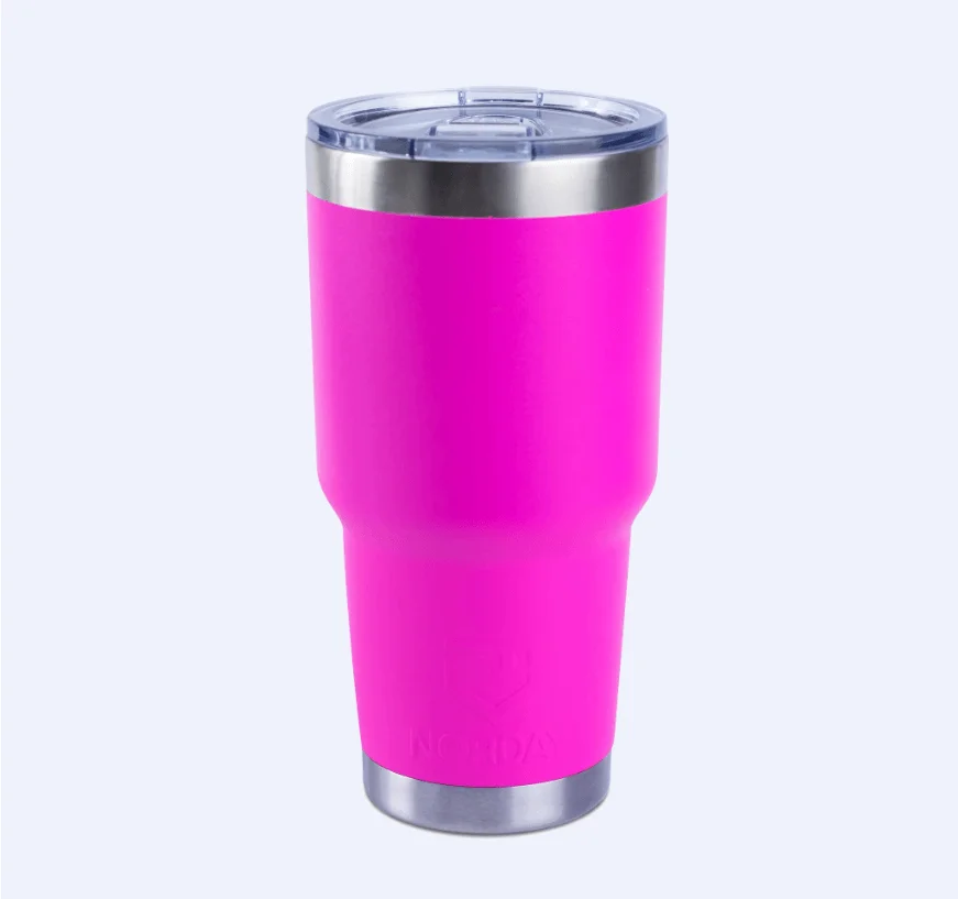 Tumbler 30oz fucsia mate | Con grabado láser - Imagen 2