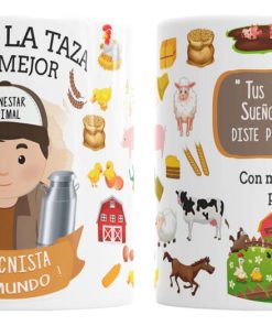 Taza Cerámica Zootecnista Médico Veterinario Salud Animales