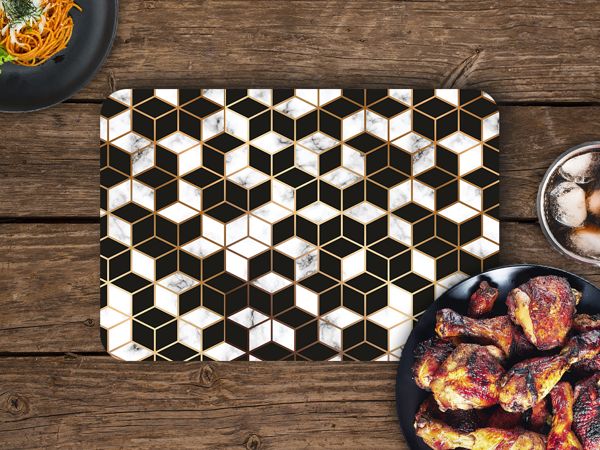 Mantel Individual – Cubos de Marmol