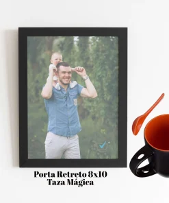 Portarretrato con Fotografía y Taza mágica con cucharita