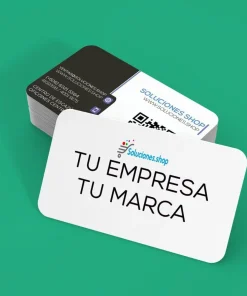 Tarjetas de presentación doble cara y emplastado