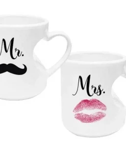 Taza con Asa en  forma de corazón