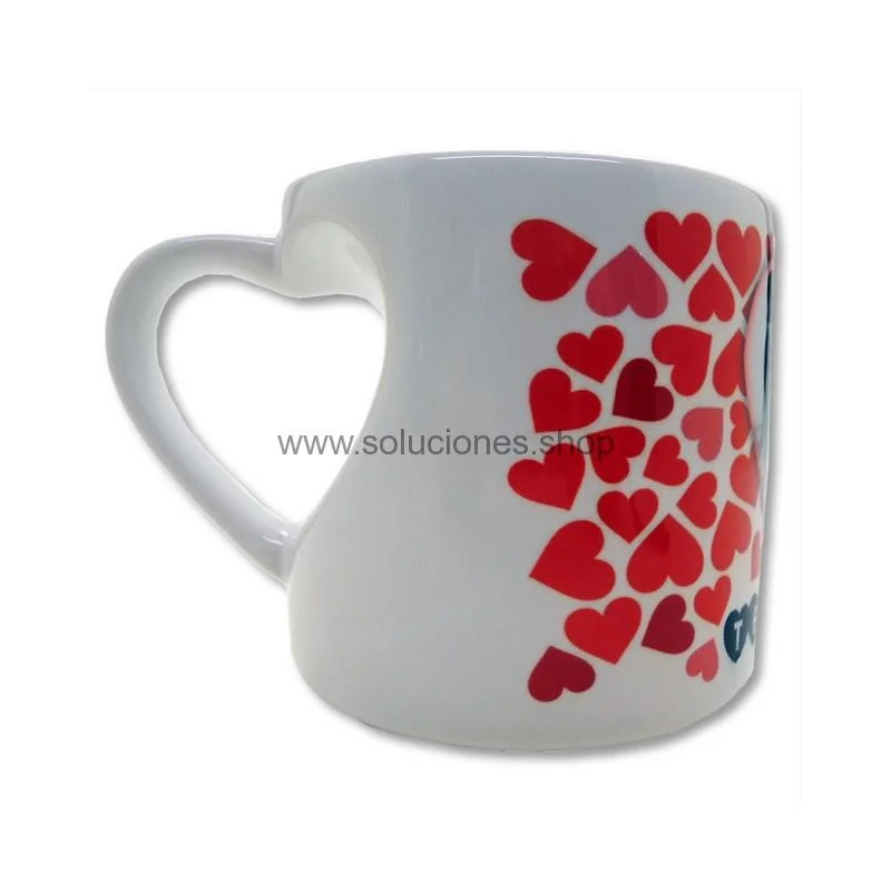Taza con Asa en forma de corazón - Imagen 5