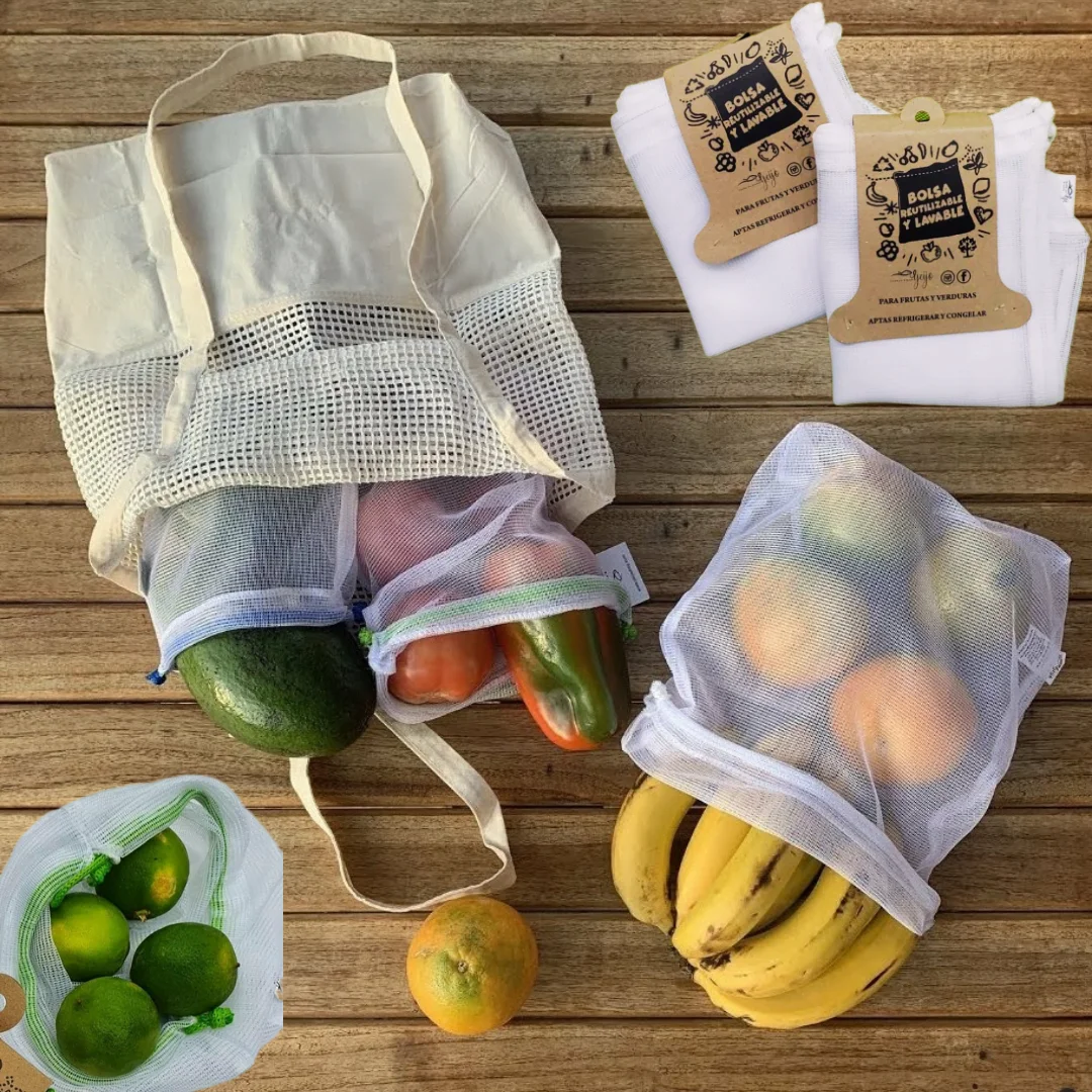 Kit Bolsas para Mercar Frutas y Verduras X24 Bolsas - Imagen 8