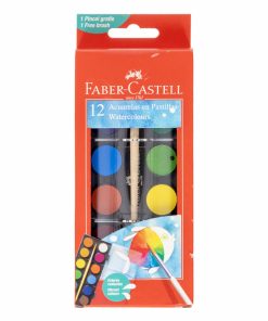 Acuarelas En Patilla Con Pincel Gratis FABER-CASTELL X 12 Colores