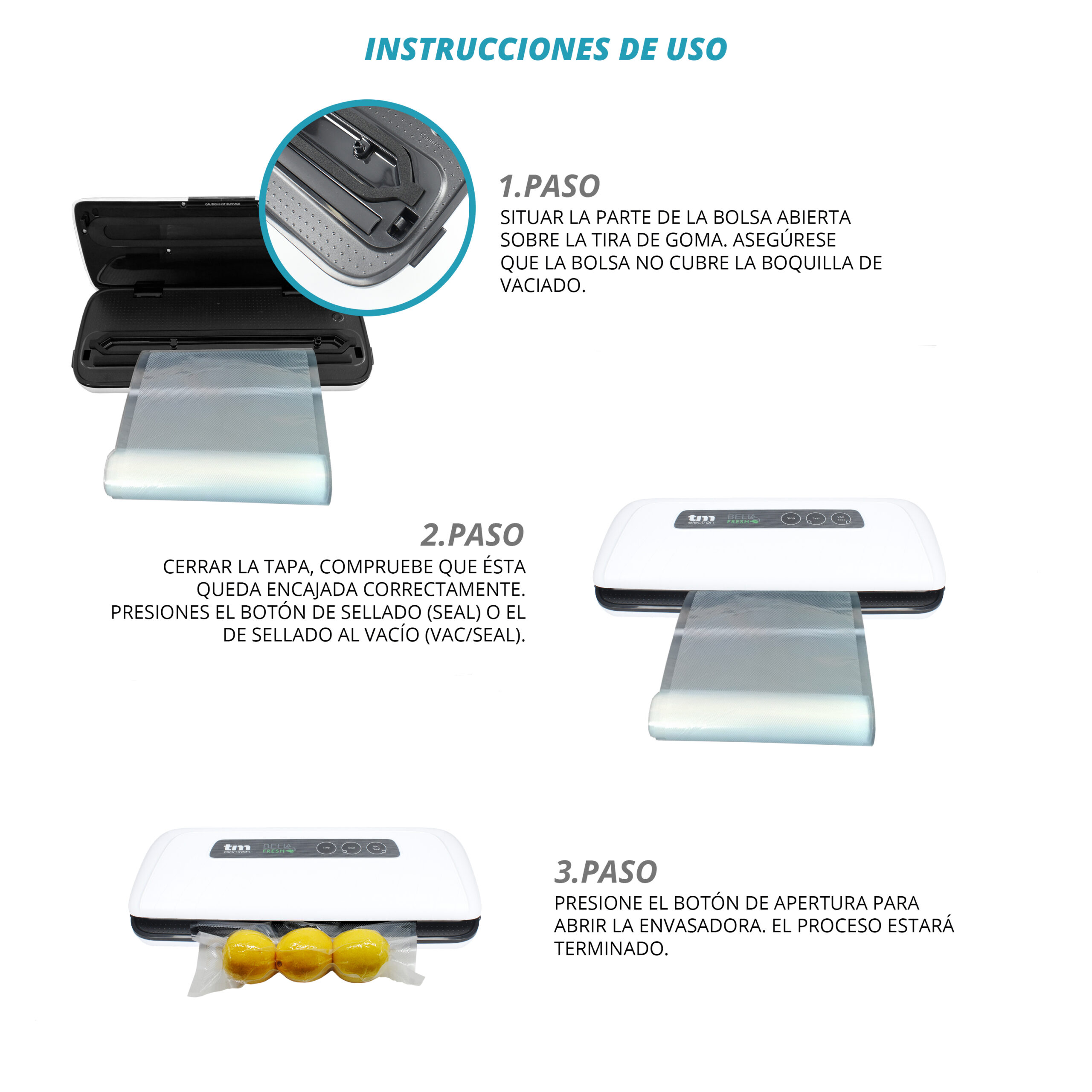Envasadora al vacío BELLA FRESH - Imagen 6